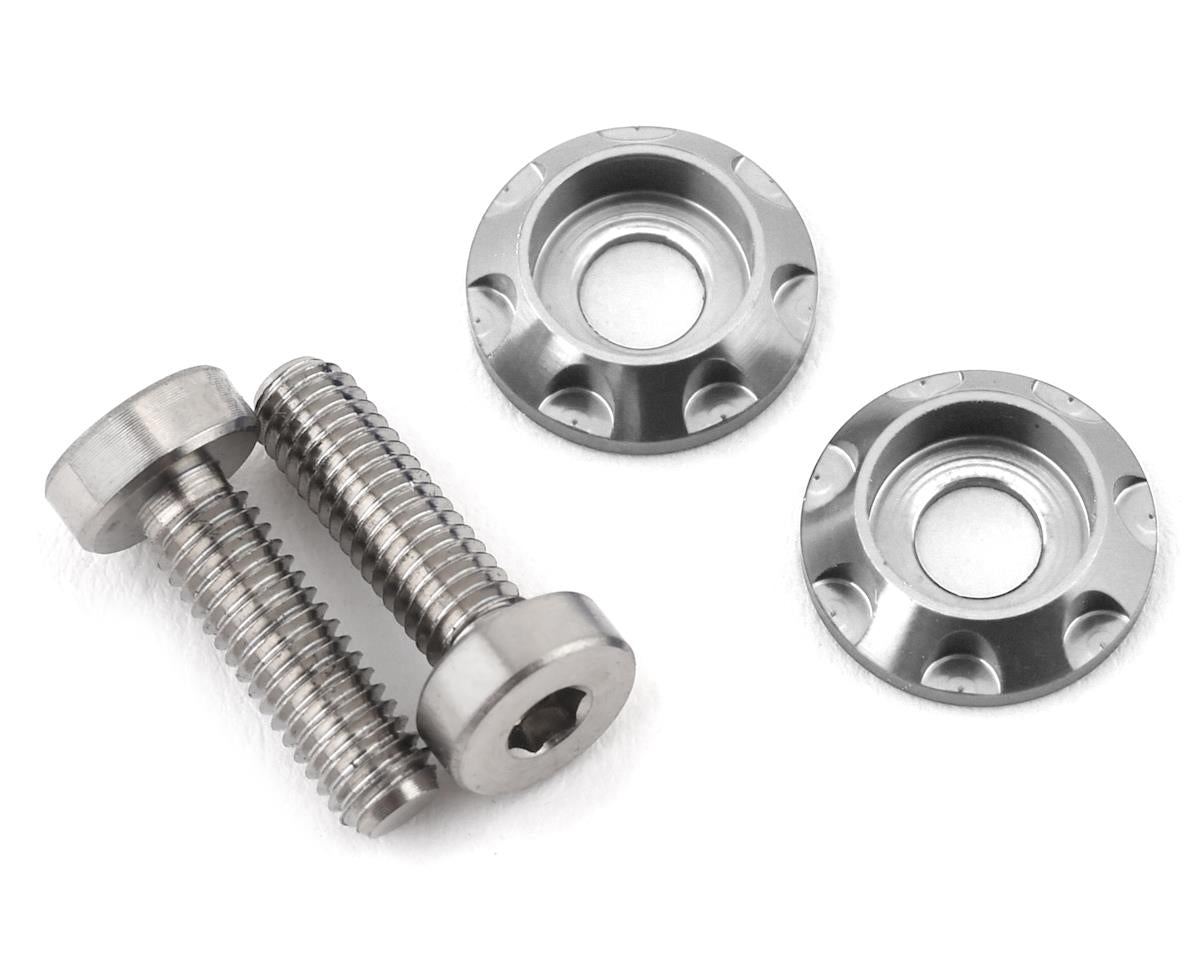 175-10459 175RC 3x10mm "High Load" Titanium Motor Screws (Silver)