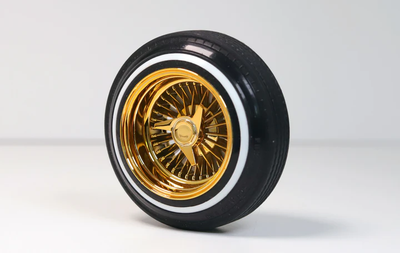Jevries Diamond Super Swept Knock Offs for TRUE 13 Wheels Gold