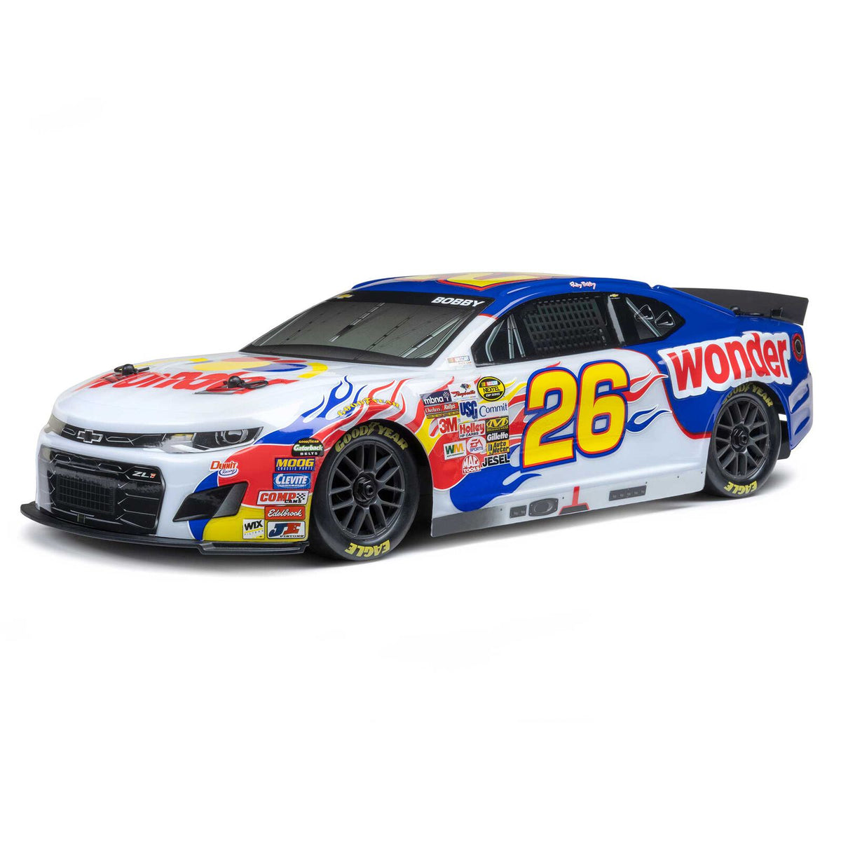 LOSF1122626 1/12 Losi NASCAR Ricky Bobby No. 26 Wonder Bread Chevrolet ZL1 (Battery & Charger Included)