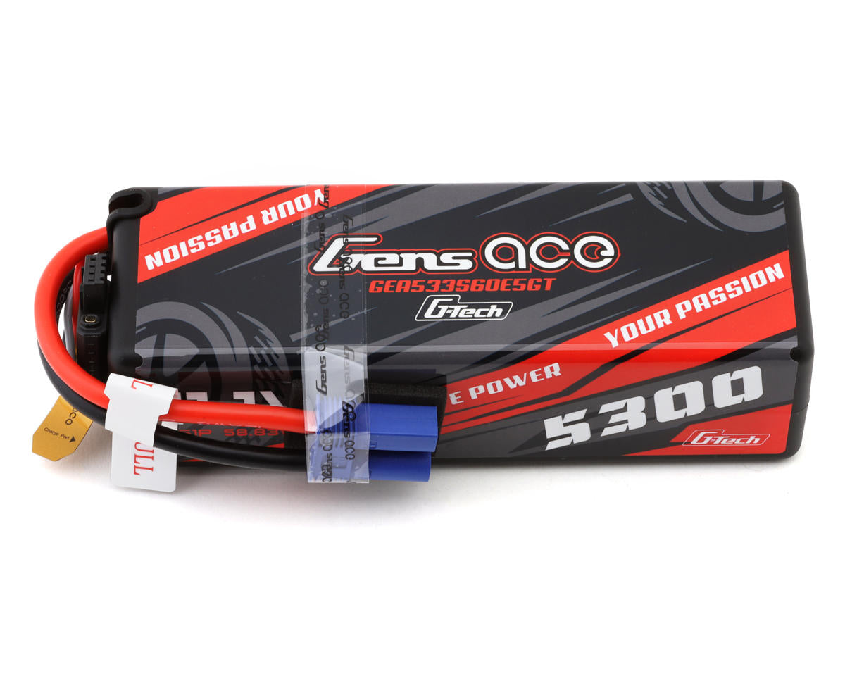 GEA533S60E5GT Gens Ace G-Tech Smart 3S LiPo Battery 60C (11.1V/5300mAh) w/EC5 Connector