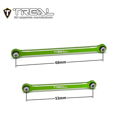 X003LATZJ9 TREAL TRX4M Lower Links Set (4pcs) Aluminum 7075 Lower Chassis 4-Links Upgrades 1/18 Scale-Green