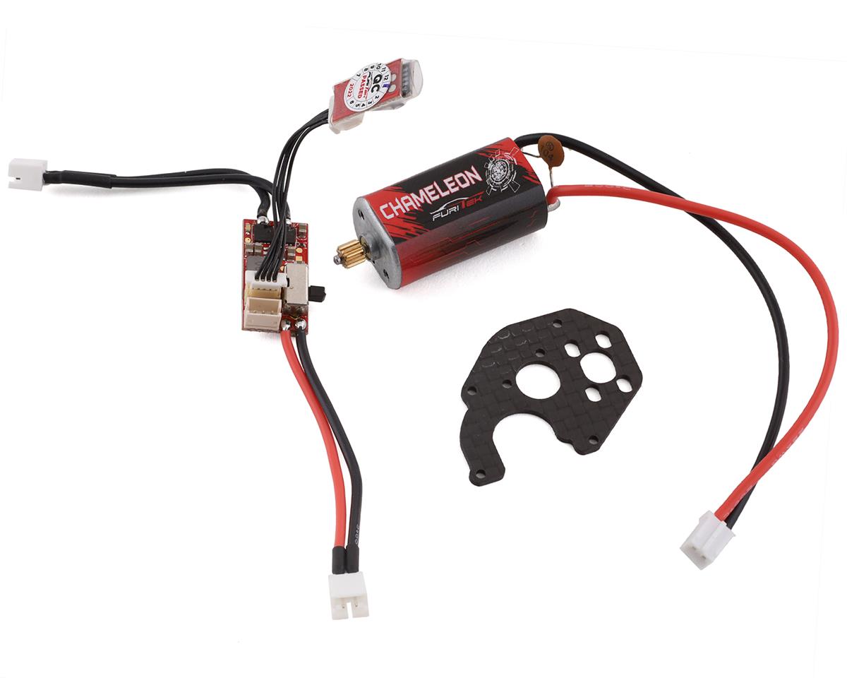 FUR-2077 SCX24 Igmelon Brushed Motor/ESC Combo w/Motor Plate