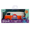 Jada 36144 1:32 Disney Stitch Themed 1961 Volkswagen Bus “Stitch’s Surf Shack” – Orange/White – Hollywood Rides