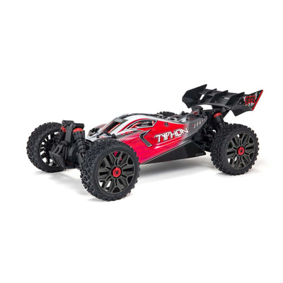 ARA4306V3 1/8 TYPHON 4X4 V3 3S BLX Brushless Buggy RTR, Red