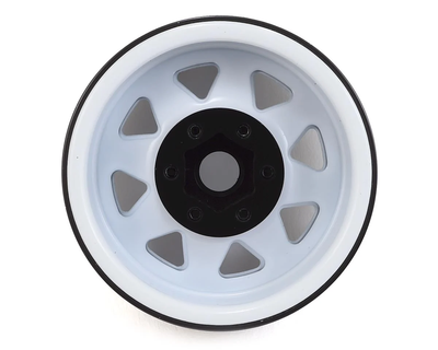 SSD00251 1.9"" Steel 8 Spoke Beadlock Wheels (White) (2)