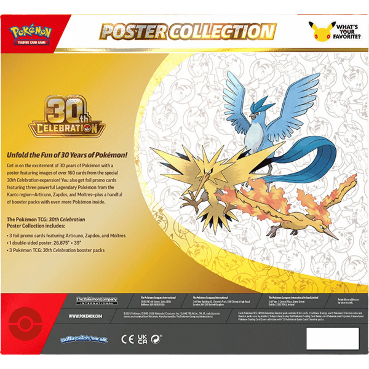 PKU10-10467-109 The Pokemon TCG 30th Celebration Poster Collection