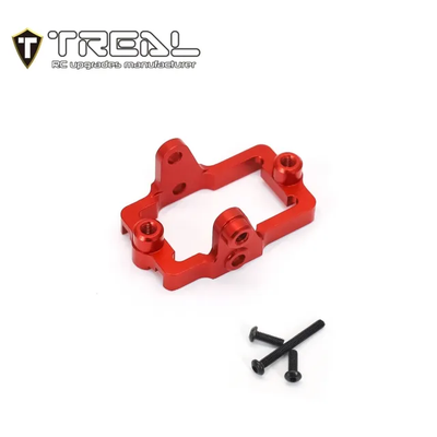 X003LAWUN7 TREAL Aluminum 7075 Servo Mount for 1/18 TRX4M Upgrades-Red