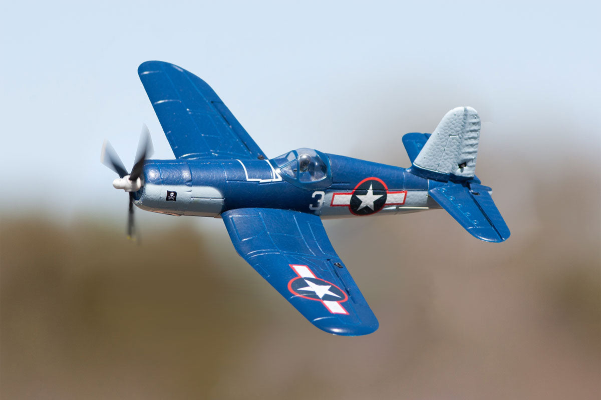 RGRA1301V2  F4U Corsair Jolly Rogers Micro RTF Airplane with PASS (Pilot Assist Stability Software) System