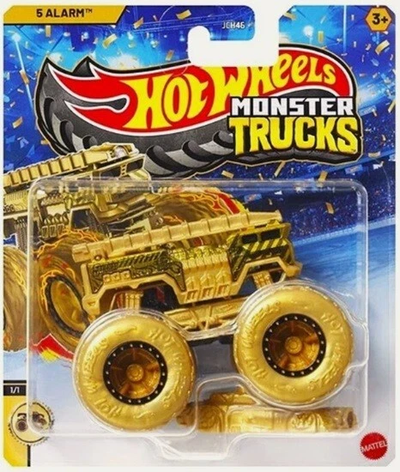 HWJCK46 1:64 Monster Trucks 5 Alarm Gold