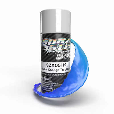 SZX05119 - Color Change Aerosol Paint, Teal/Blue, 3.5oz Can
