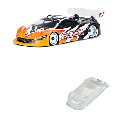 PRM159015 1/28 P63 Light Weight Clear Body: Mini-Z & 1/28 Chassis (98mm WB)