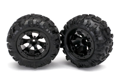 7277 Tires & wheels, assembled, glued For 1/16 Summit