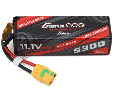 GEA533S60X9GT Gens Ace G-Tech Smart 3S LiPo Battery 60C (11.1V/5300mAh) w/XT-90