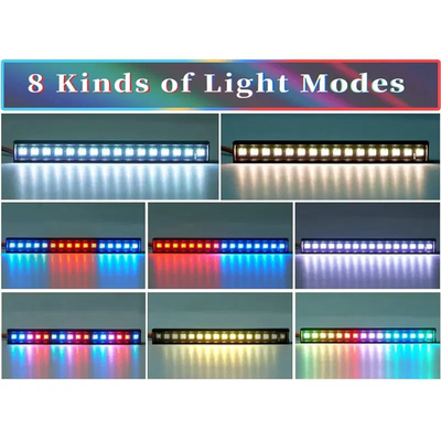 INTC33092 Roof Top LED Light Bar w/8 Flash Modes 1/18