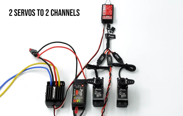 Jevries MS-5976-BEC BEC Wiring Harness 2 Servo To 2 Channels