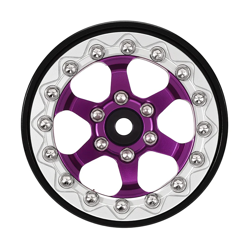 YQW-1313SP INJORA 1.3" Aluminium -5.25mm Offset Wheels for Micro Crawlers (W1313) - PURPLE