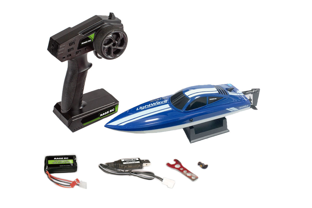 RGRB1132  LightWave Electric Micro RTR Boat-Blue
