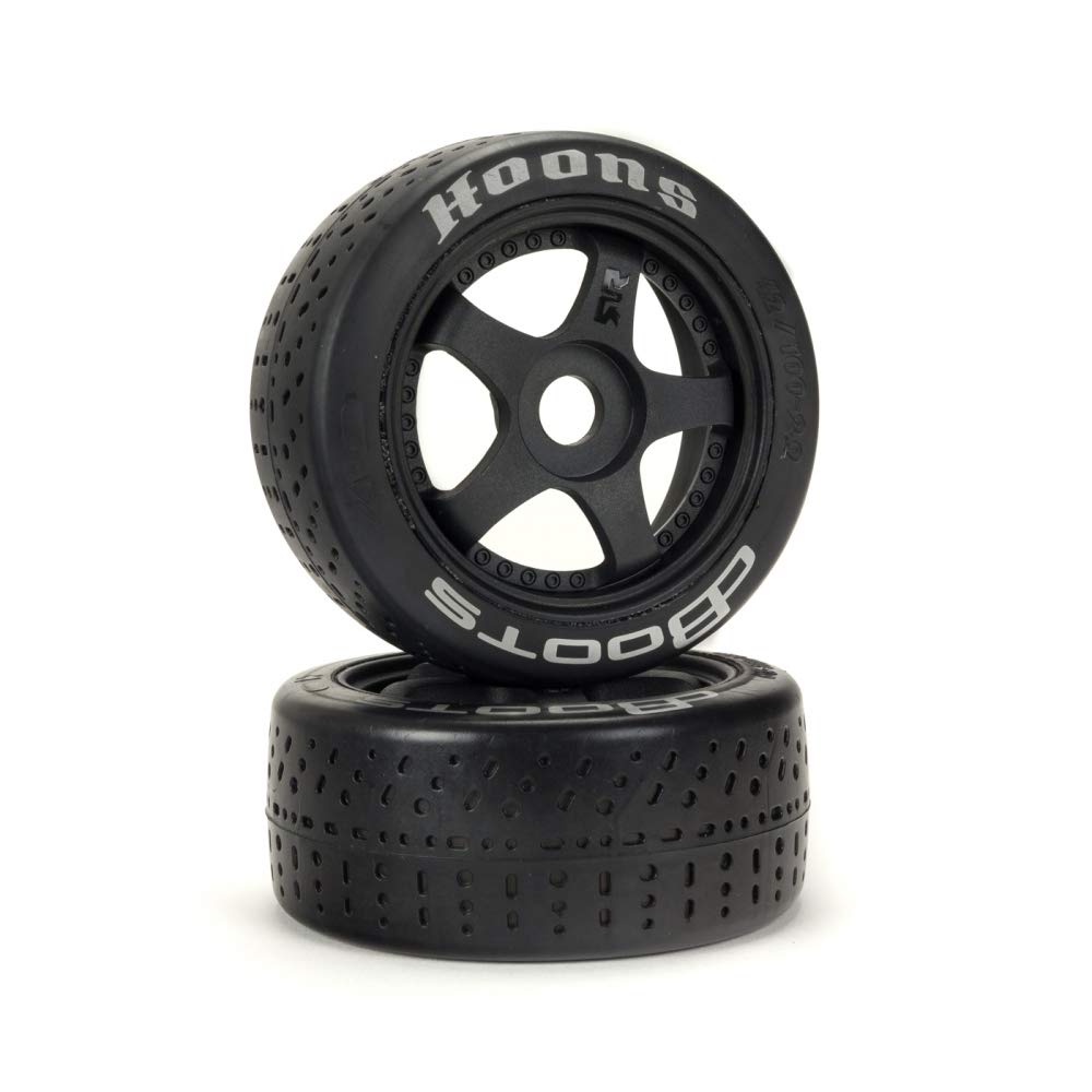 ARA550070 dBoots Hoons 42/100 2.9 Pre-Mounted Belted Tires, Silver, 17mm Hex, 5-Spoke (2)