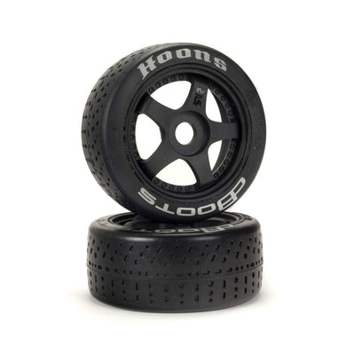 ARA550070 dBoots Hoons 42/100 2.9 Pre-Mounted Belted Tires, Silver, 17mm Hex, 5-Spoke (2)