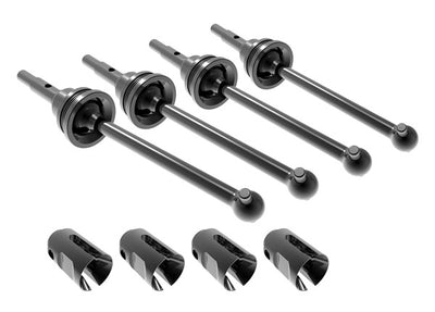 10750X Driveshafts, steel constant-velocity (assembled), front or rear (4)/ drive cups (4)/ screw pins (4)