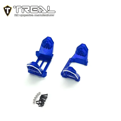 X003LB2FGD TREAL Aluminum 7075 Front & Rear Shock Mounts for TRX4M 1/18 Upgrades Parts-Blue