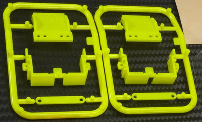 600521Y PN Racing Body Mounting Kit Set Yellow For PNR Concept C9 Body