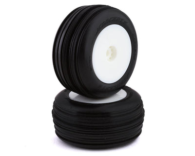 JCO3101-1291 Mini-T 2.0 Carvers Pre-Mounted Front Tires (White) (2) (Green)