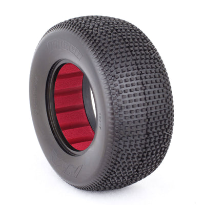 AKA13017VR 1/10 Impact SC Wide Super Soft Front/Rear Tire with Red Insert (2)