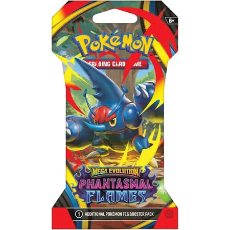 PKU10-10193-102 Pokemon Trading Card Mega Evolution Phantasmal Flames Booster Pack