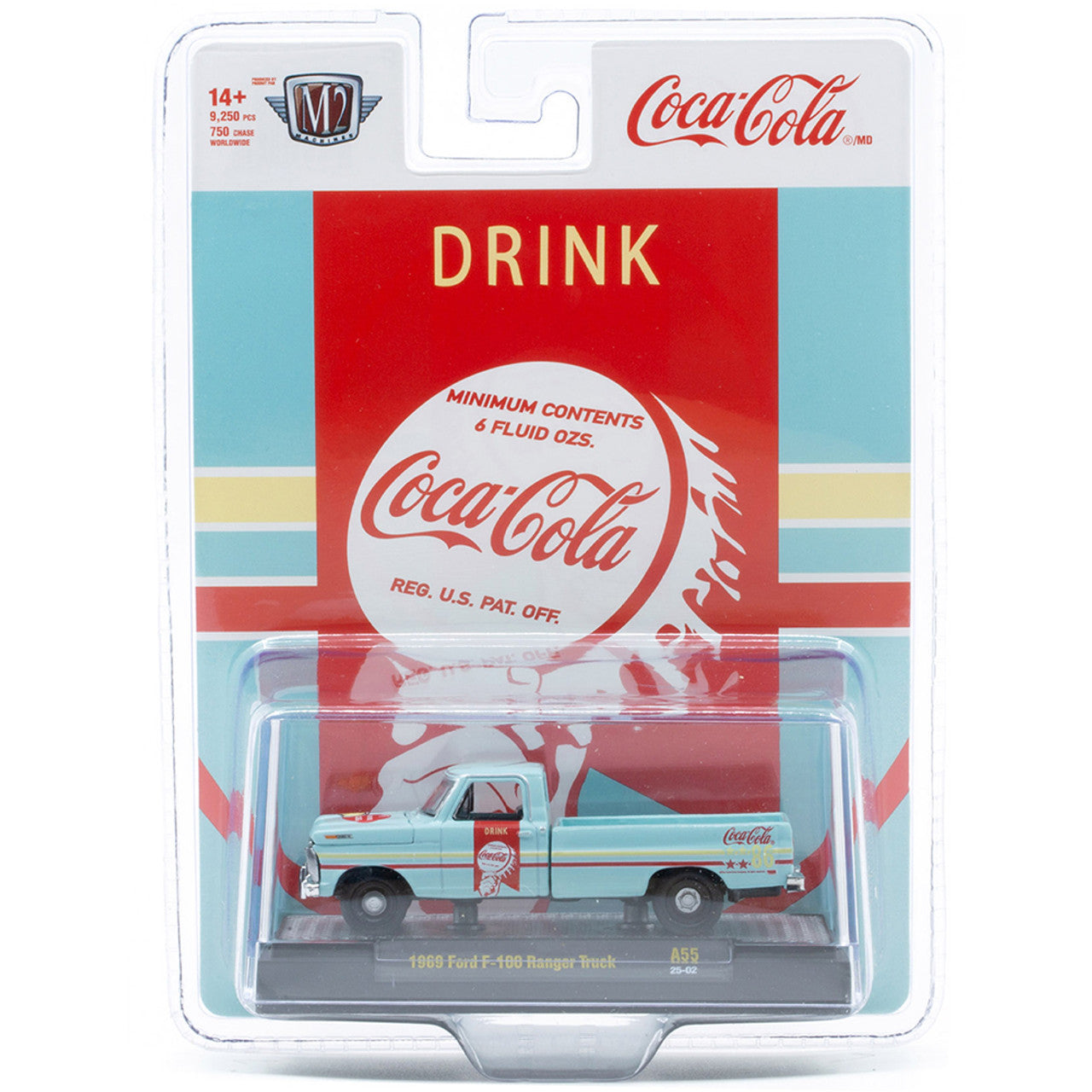 M2 Machines 52500-A55 1969 Ford F-100 Ranger - Coca-Cola