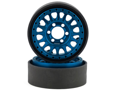 VPS07805 KMC KM445 Impact 1.9" Beadlock Crawler Wheels (Blue) (2)