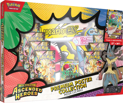 PKU10-10302-120 Mega Evolution Ascended Heroes Premium Poster Collection Mega Lucario