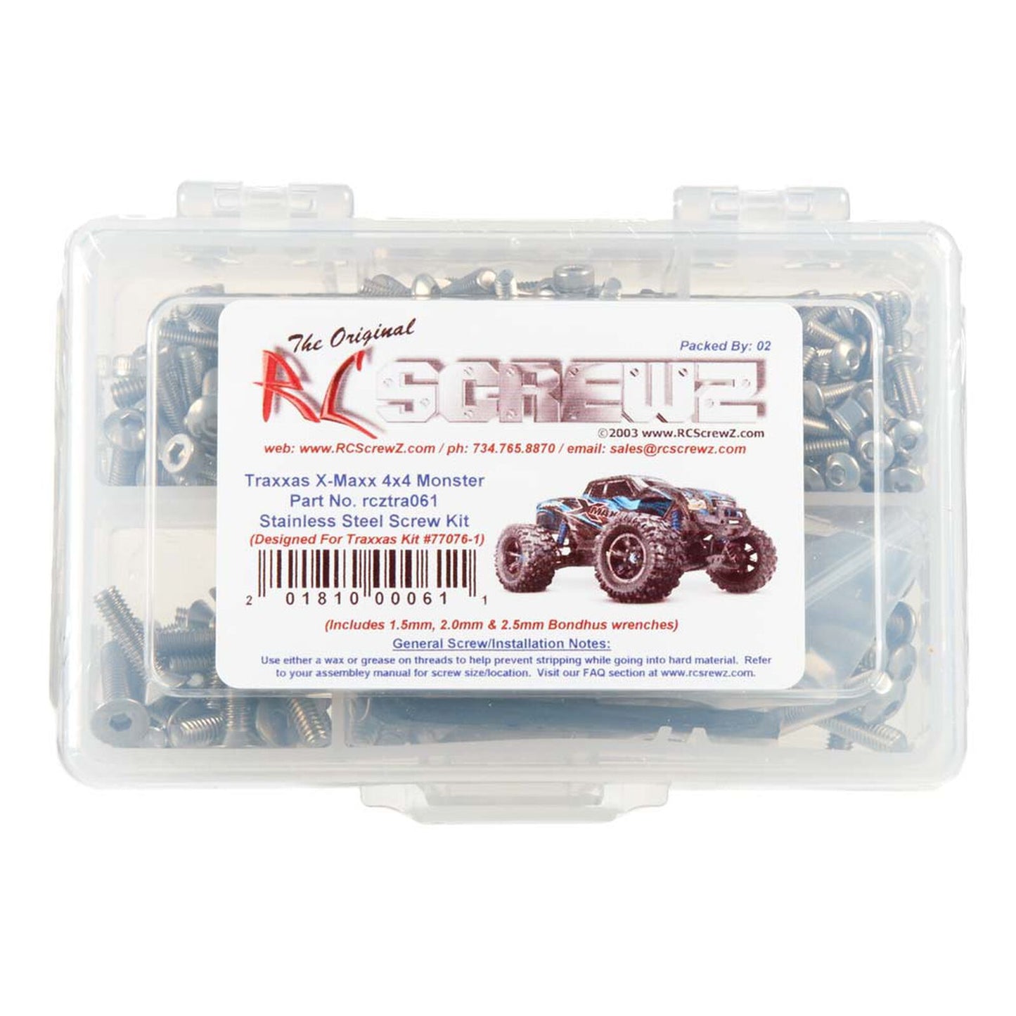 RCZTRA061 X-Maxx Screw Kit