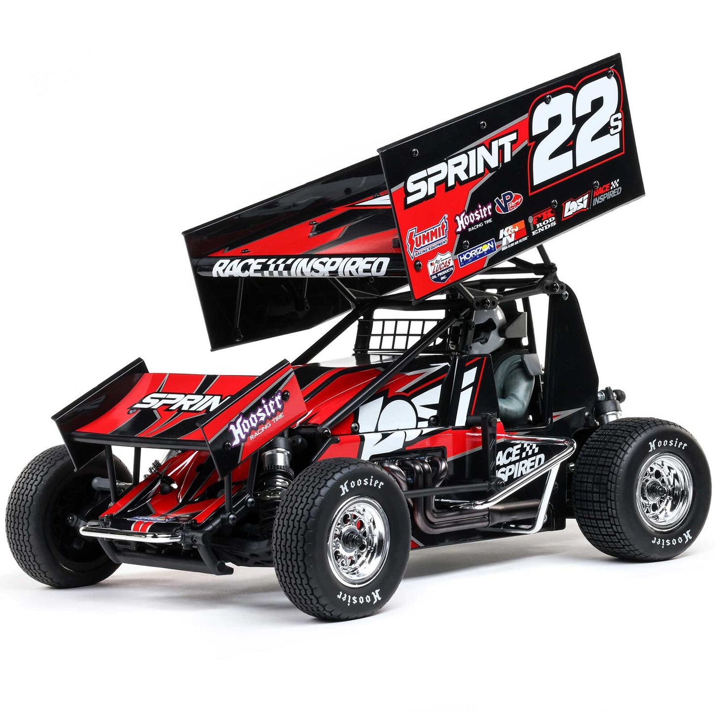 LOS-2359 1/10 Scale  2WD 22S Sprint, RTR with Battery and Charger, Red