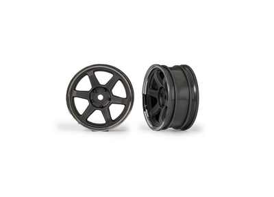 10571 1.9" Gray 6-Spoke Front Wheels (2)