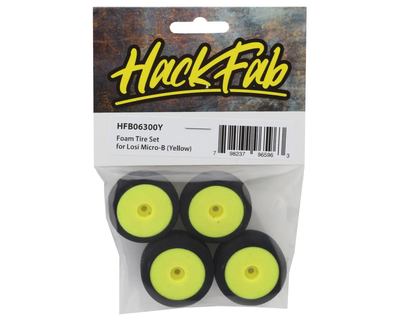 HFB06300Y HackFab Losi Micro-B Foam Tires (4) (Yellow)