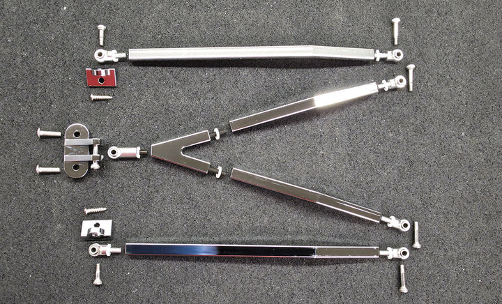 Jevries MS-9647-Y-L-CHR Y-Link Suspension Kit Chrome
