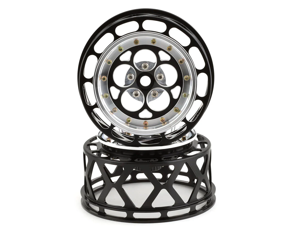 SSD00551 5 Hole One Piece Drag Rear Wheels (Black) (2)
