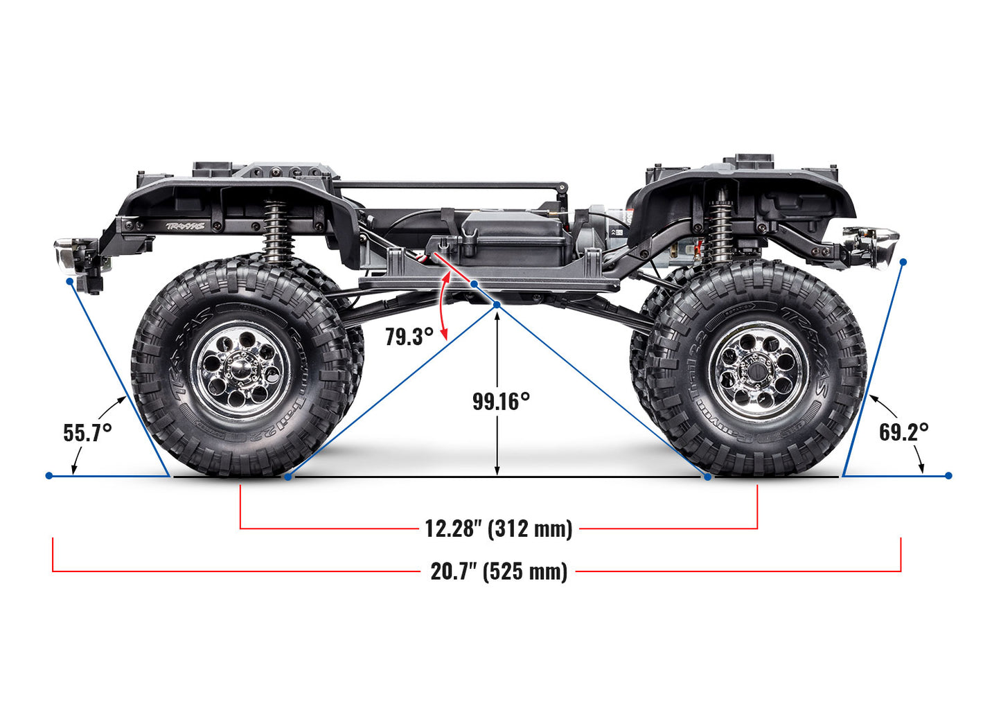 92086-4 1972 Chevorlet K5 Blazer 1/10 Scale And High Trail Crawler