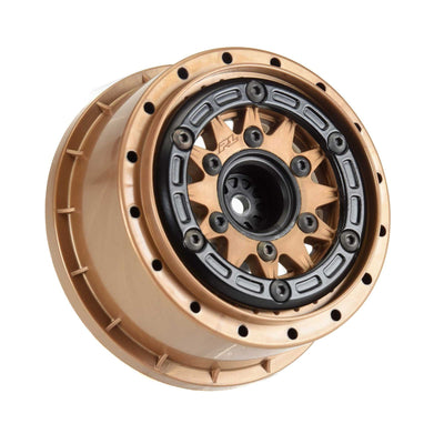 PRO281107 Limited Edition Raid Bead-Loc F/R 2.2"/3.0" 12 & 14mm SC Wheels (2) Black/Bronze