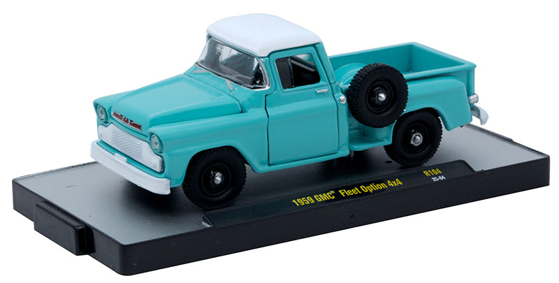M2 Machines 32500-104 1959 GMC Fleet Option 4X4 in Blue