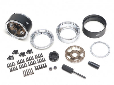 BRPB001CRBZ ProBuild™ 1.9" SV5 Adjustable Offset Aluminum Beadlock Wheels (2) Chrome/Bronze