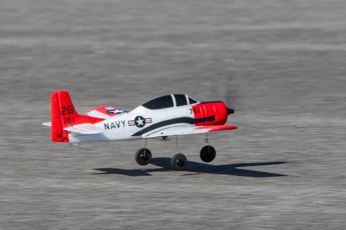 RGRA1302  T-28 Trojan Micro RTF Airplane with PASS (Pilot Assist Stability Software) System