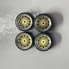 HotWheels 1/64 Custom Alloy Wheels And Rubber Tires - Gold