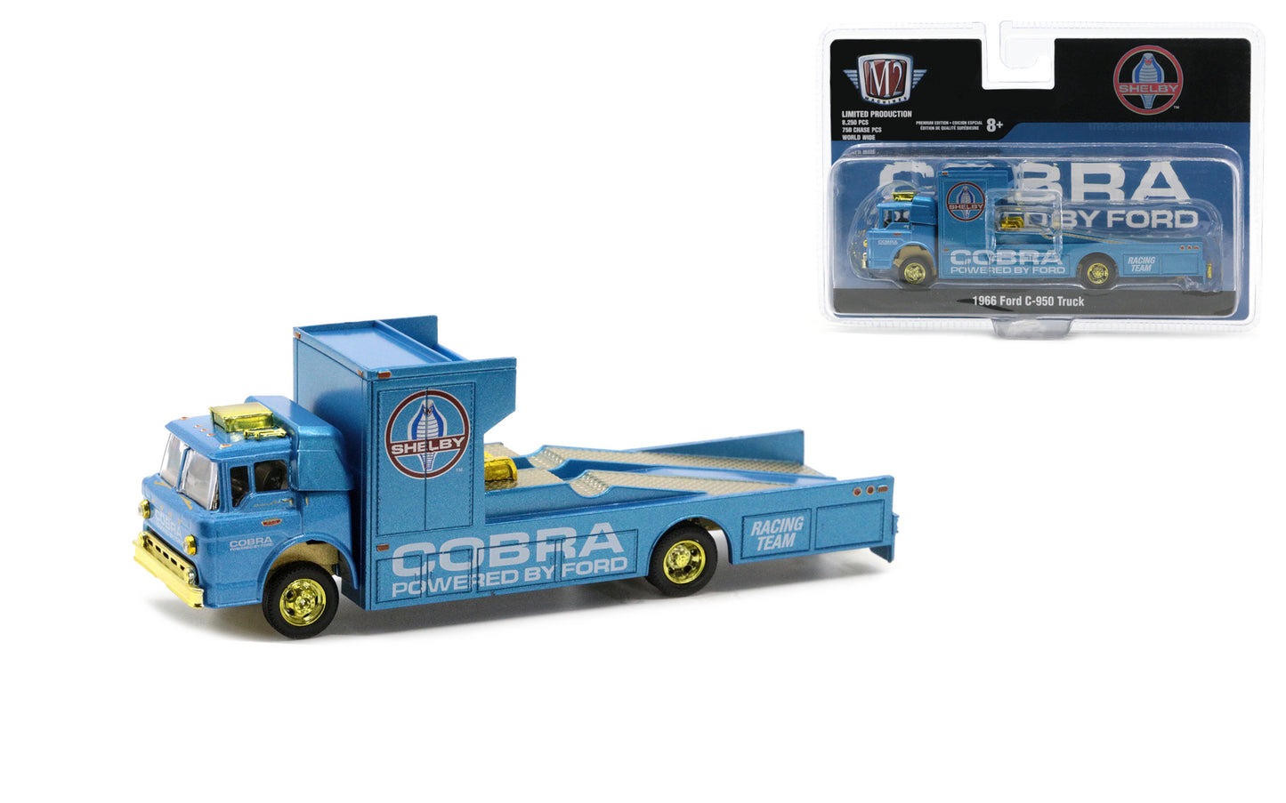 M2Machines 39100-HS03 1:64th Scale 1966 Ford C950 Cobra AutoHauler - CHASE!