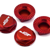 JTB-JT11160-R J&T Bearing Co. Aluminum 17mm Serrated Wheel Nuts (Red) (4)
