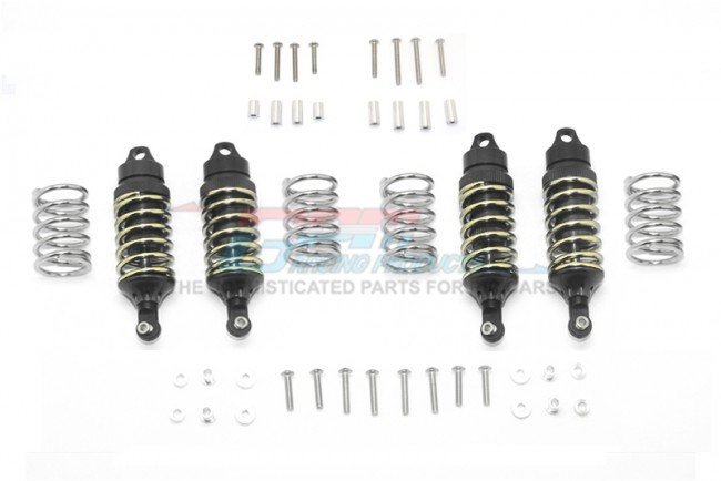 GPMRUS47580FR-BK-GD-BEBK RUSTLER VXL Aluminum Front+Rear Shocks - Black