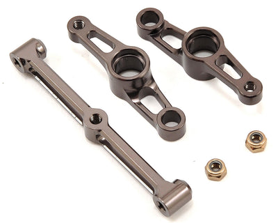 VTR331002 Aluminum Steering Bellcrank Set (Grey)