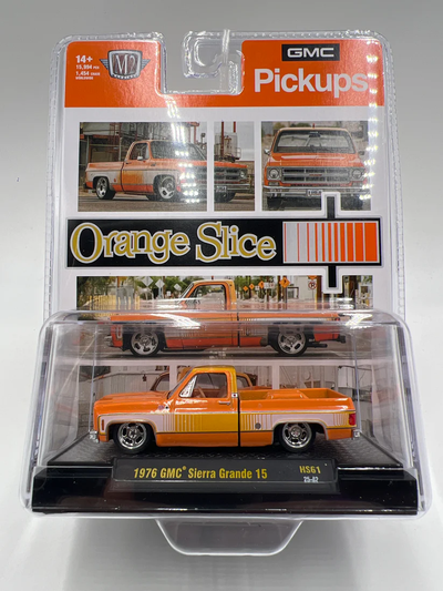 M2 Machines 31500-HS61 976 GMC Sierra Grande 15 “Orange Slice”