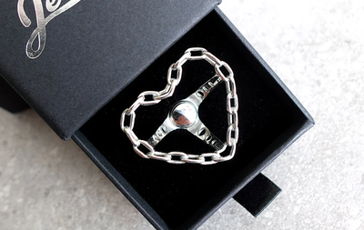 Jevries heart Steering Wheel Chrome